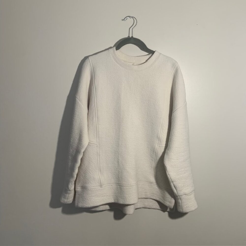 Calia by Carrie Underwood Waffle Knit Athleisure Casual Long Sleeve Top - Size S
